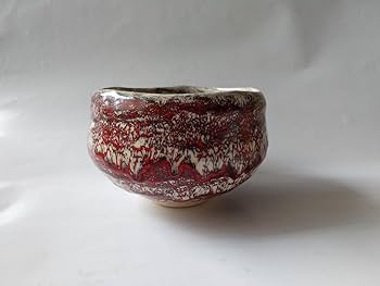 Amazon.co.jp: 箕面焼 二代 松田箕山 茶碗 共箱 栞 茶道具 抹茶