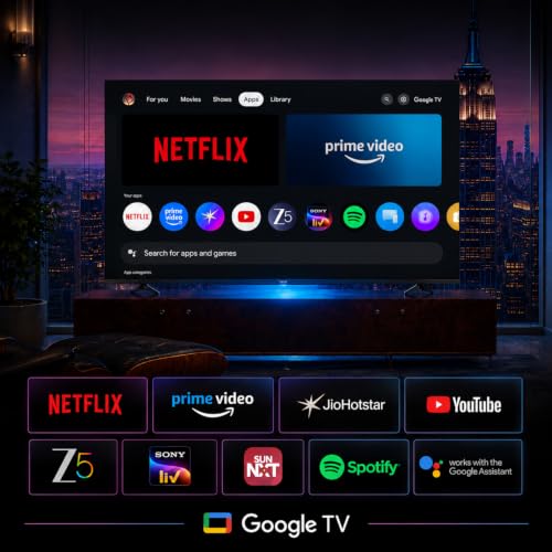 Image of Vu California 108cm (43 inches) GloQLED Smart Google 4K TV VuGLOQLEDDV 2026 | 400Nits Glo Brightness Dolby Vision Picture I Dolby Atmos 30W VuFX Sound