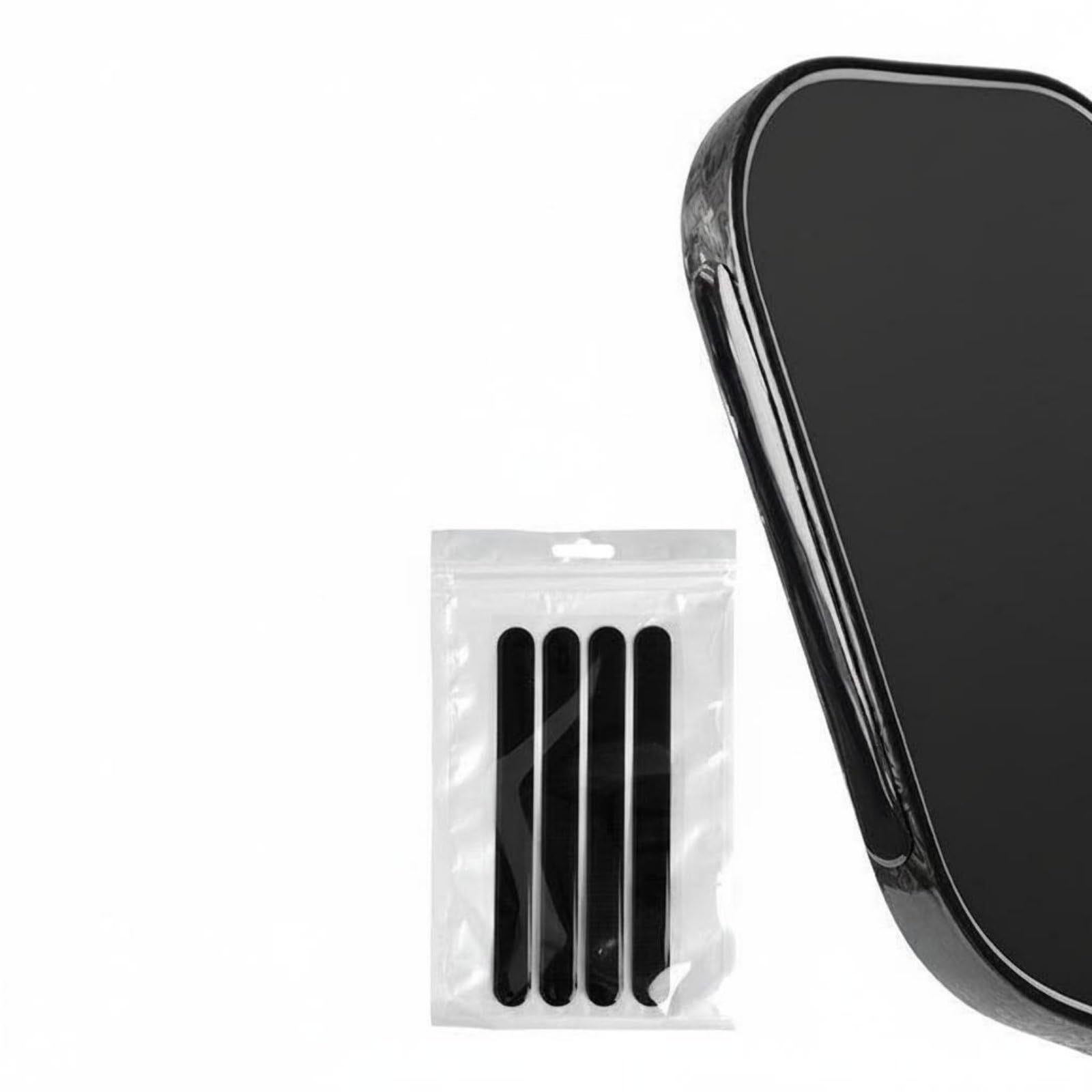 SECRET DESIRE 4 Pieces Scratch Resistant Paddle Head Protector Tape Strong Adhesive Pickleball Paddle Border Guard, Black 4-Pack-image-21