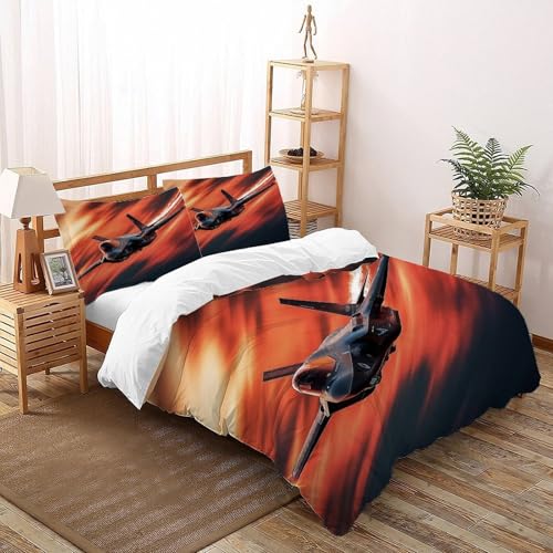 Parure de lit space theme microfibre avec fermeture éclair double - 2