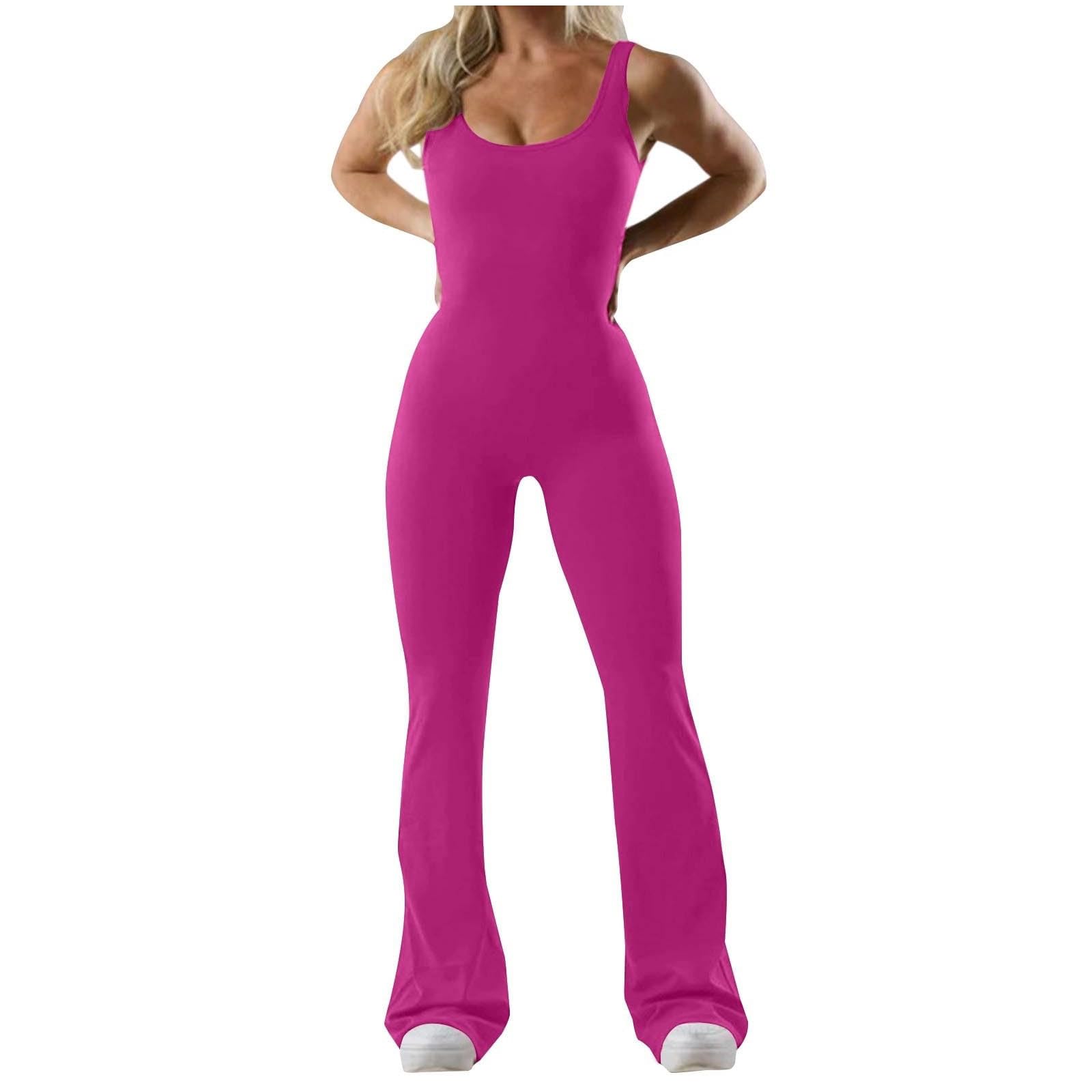 Mono Deportivo Mujer sin Costuras Jumpsuit Largo sin Mangas Verano Sexy Mono Elástico Body Overol Monos de Una Sola Pieza Ropa Deportiva Gimnasio Fitness Yoga Romper