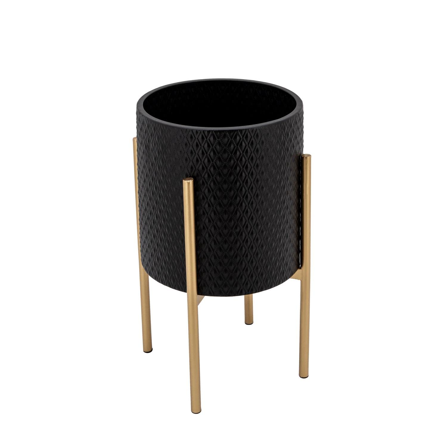 Sagebrook Home Decorative Flower Pots with Metal Stand