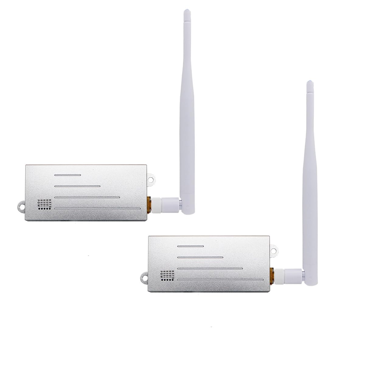 WiFi HALOW Wireless Bridge Point-to-Point Long Range with 20DBi High-Gain Antenna,2.4G WiFi Bridge Repeater Supports 3KM Outdoor Transmission Distance, Air Ethernet Cable, IEEE 802.11ah