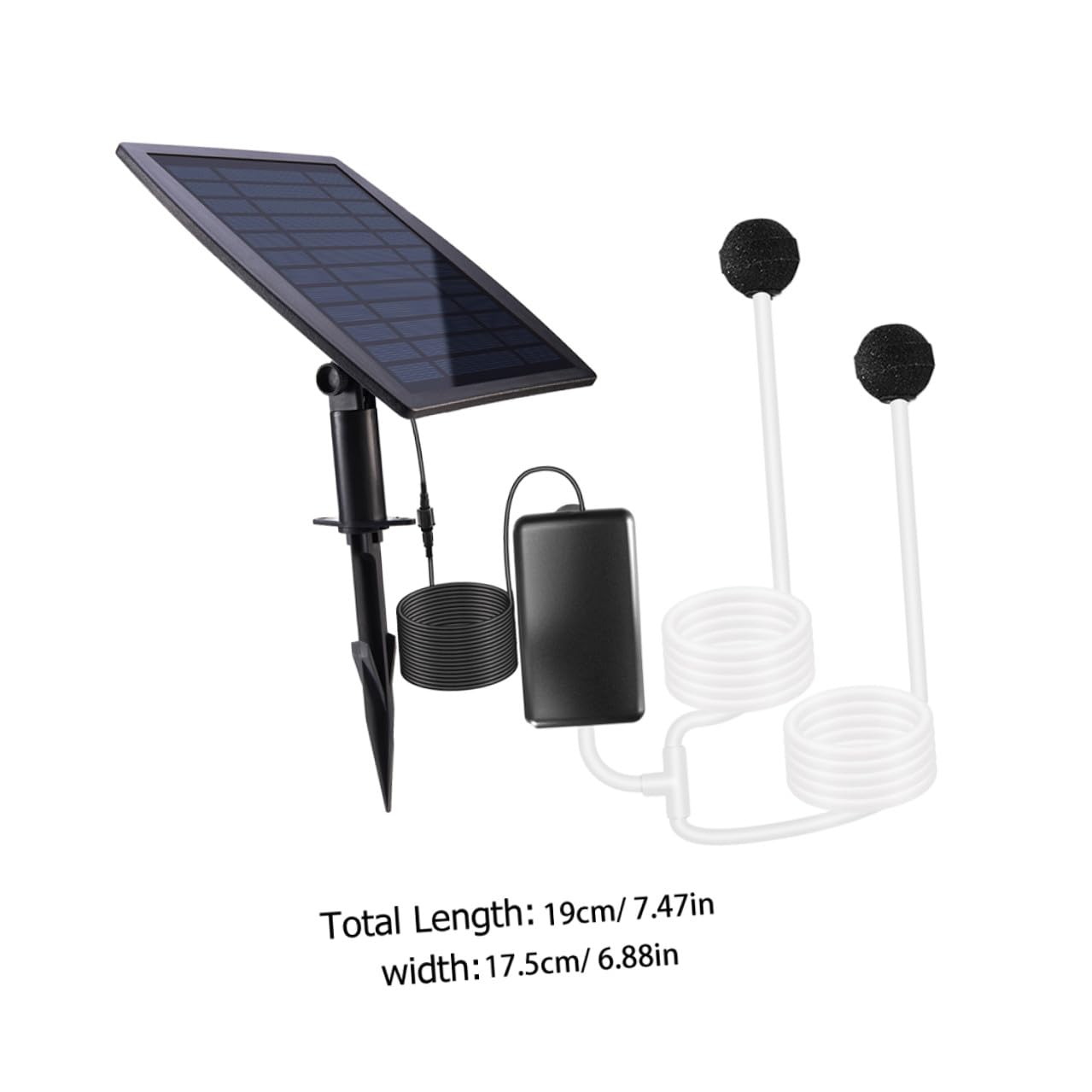 Sosoport Ossigenatore Per Laghetto Solare Pompa Per Laghetto Alimentata Energia Solare Raccordo Per Aumento Ossigeno Pompa Per Piscina