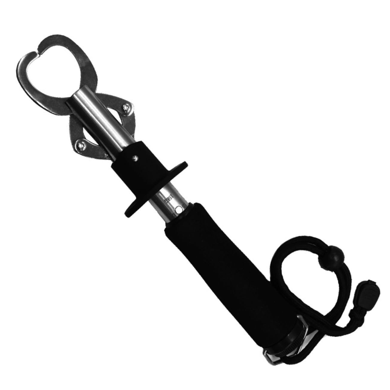 Kisangel 2pcs Stainless Steel Fish Grip Holders with Scale Portable Pliers for Fishing Coated Handle for Freshwater and Use Convenient Fishing Tool