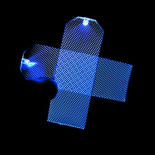 Image of Helmet Decorations Flexible led Lights Flexible Cosplay DIY kit Decorations RGB Superhero for Men Gifts Dark Blue