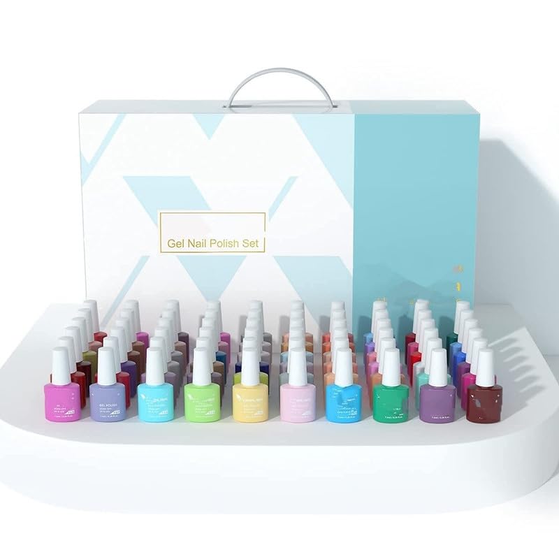 Beauty Empire 65 PCS 7.5ML Spring Summer Gel Nail Polish Kit with Color Card,Base Matte Top Coat Gel Polish Set,UV LED Soak Off Manicure Starter DIY at Home Nail Art Salon-image-31