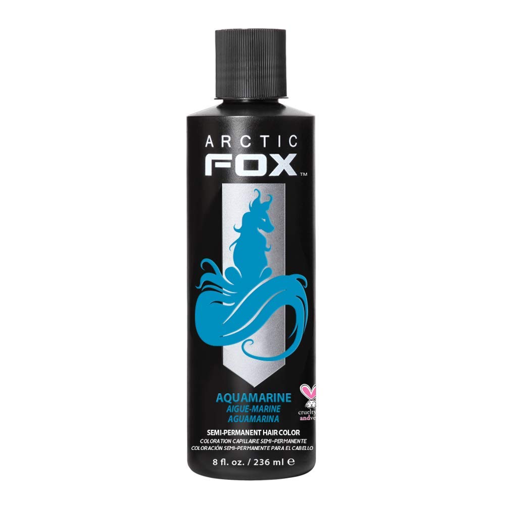 ARCTIC FOX 100% VEGAN AQUAMARINE SEMI PERMANENT HAIR DYE COLOUR 236 ML