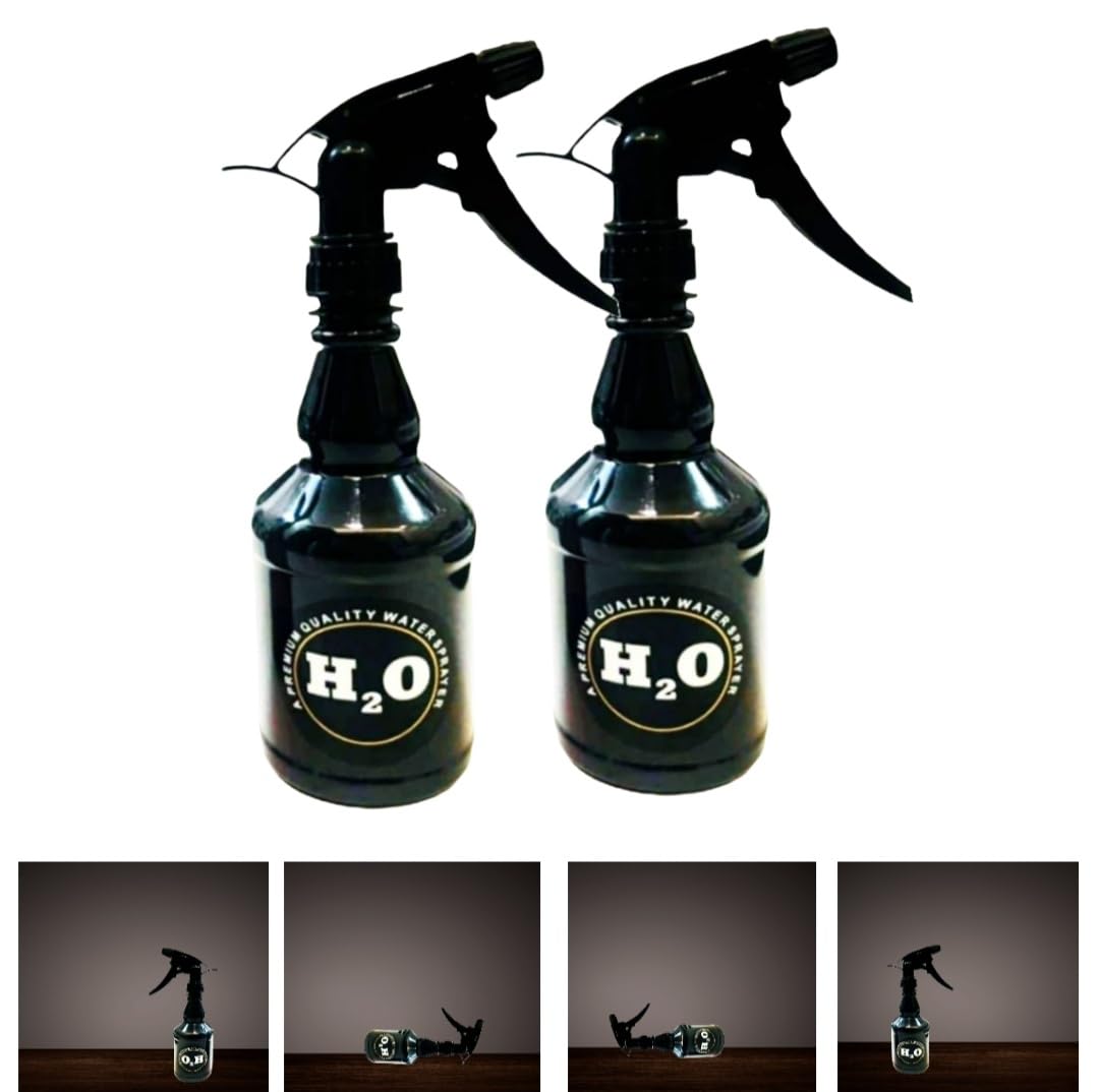 Pack of 2 Barber 500ml Hydro Hair Spray Bottle for Hairdressing | Refillable Water Mist Sprayer for Salon, Parlor & Home Use | Fine Mist Spray Bottle for Hair Styling & Grooming-image-14