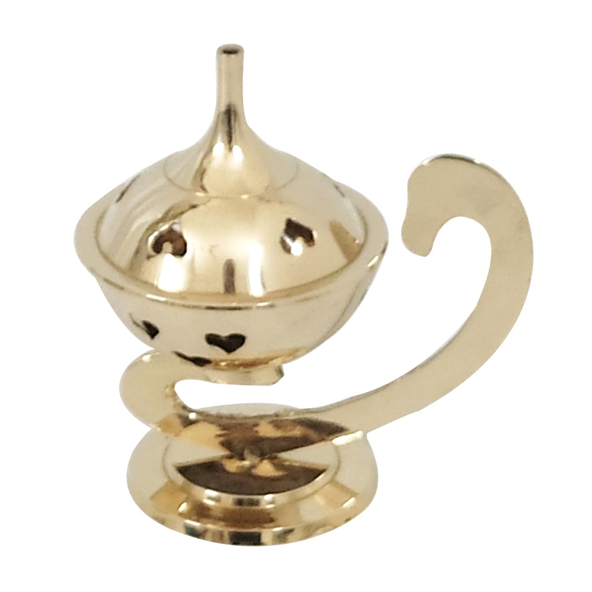 Gold Incense Burner - Decorative Accessory for Aromatherapy and Home Relaxation