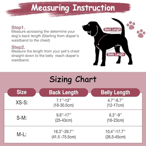 KEMUZ hundewindeln Clip hundewindel Pet Soft Hundewindel-Hosenträger,Hunde-Hosenträger, Hunde-Windelgeschirr, Hosenträger für Windeln, Damen, Welpen-Hosenträger, Bauchbänder, Haustier-Kleidung (C)