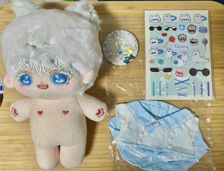 Amazon.co.jp: 呪術廻戦 五条悟 ぬいぐるみ 20cm 洋服セット : おもちゃ