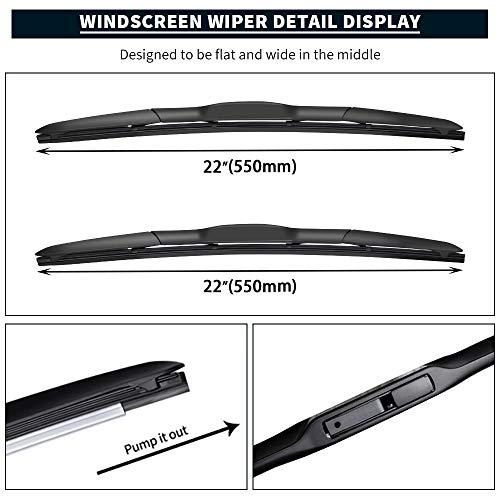 MIKKUPPA Windshield Wiper Blades, Front Wipers for 2011-2016 Hyundai ...