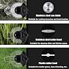3 in 1 UpgradeCordless String Trimmer with 2 Wheel, 21V 2 X 2.0Ah Battery Powered Grass Mover with Side Cutting Blade, Adjustable Telescopic Pole, Lawn Edger with Charger Black