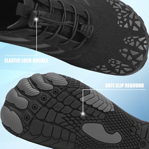 Image of Hike Barefoot Shoes Womens Men,Unisex Barefoot Water Shoes Breathable, Anti-Slip Hiking Footwear for Athletic Wide Toe Shoe Footwear for Hiking, Walking, Running, Yoga, and Water Sports