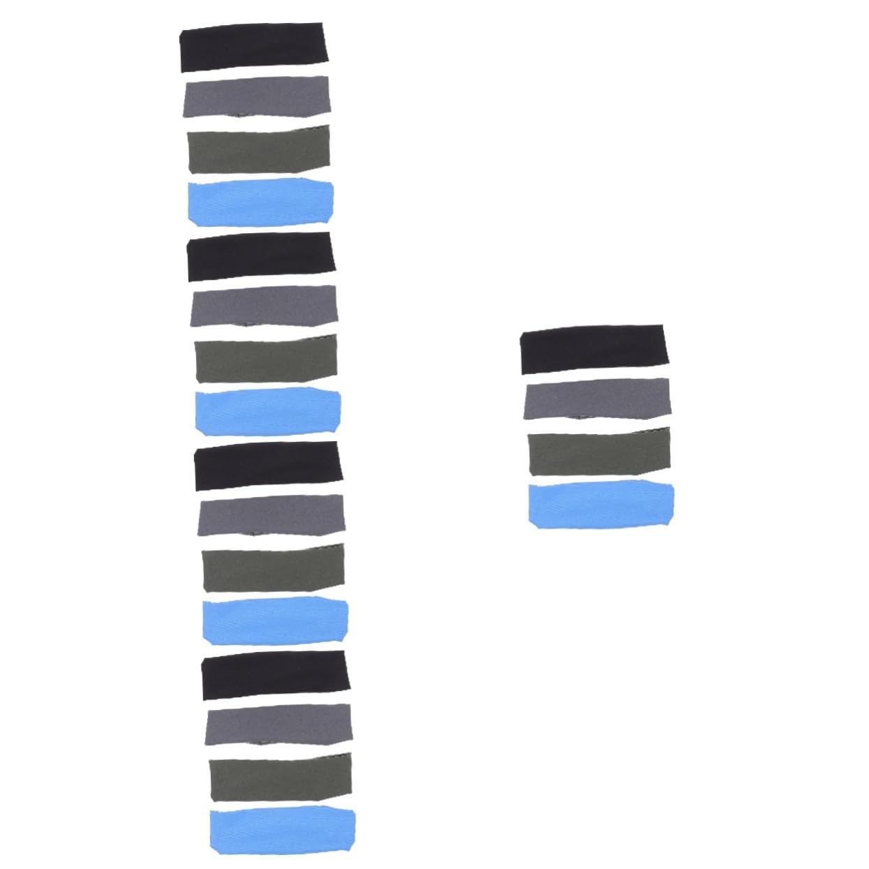 20pezzi Fasce Elastiche Assorbenti Per Sudore Headband Unisex Per Sport e Yoga Di Fasce Per Corsa Fitness e Attività Outdoor