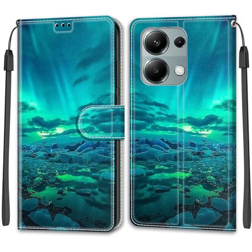 Cover per Xiaomi Redmi Note 13 Pro 4G Non per 5G con Funzione Stand Slot per Schede Flip Portafoglio Custodia Compatibile Note 13 Pro 4G Poco M6 Pro 4G