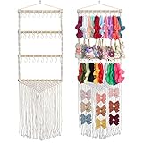 ALinmo Headband Holder Hair Bows Organizer for Girls, Baby Headbands Hair Accessories Organizer Storage Wall Hanging Decor for Toddler Girls Room