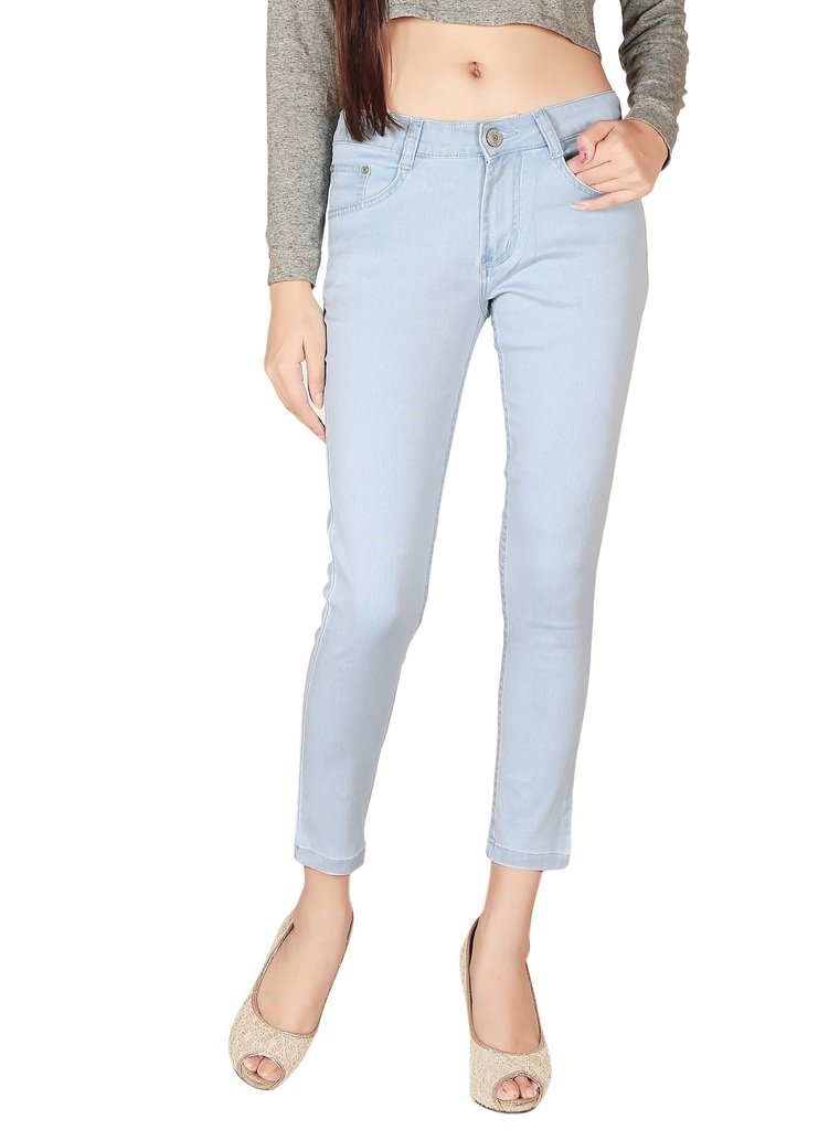 FOCUS Women's Ankle Fit Silky Stertchable Denim