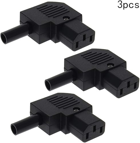 Miniatura 2 de Fielect C13 Adaptador de enchufe de alimentación Conector de alimentación CA Enchufe de alimentación AC110-250V 10A 3 pines Terminales Adaptador en