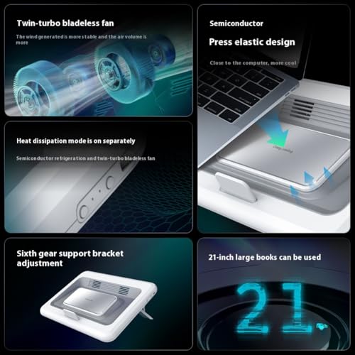 Enfriador para Laptop Gaming con 2 Ventiladores Silenciosos miniatura 6
