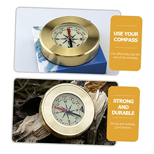 Brújula de Cobre Portátil para Camping miniatura 4