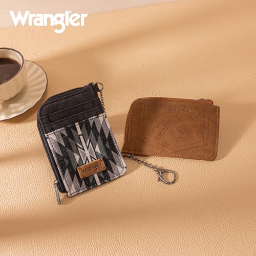 Image of Wrangler Western Card Wallet for Women Aztec Credit Card Holder for Women