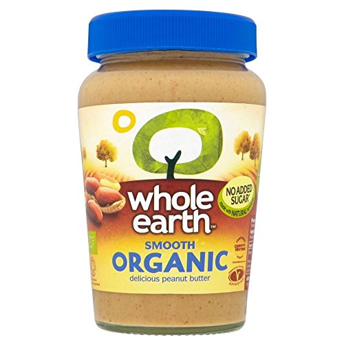 Whole Earth Organic Smooth Peanut Butter No Added Sugar (340g) - Pack of 2 image 2