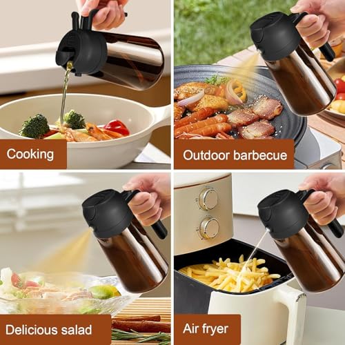 XBllcyiv 16oz 470ml Glass Olive Oil Sprayer for Cooking 2 in 1 Olive Oil Dispenser for Kit - image 7