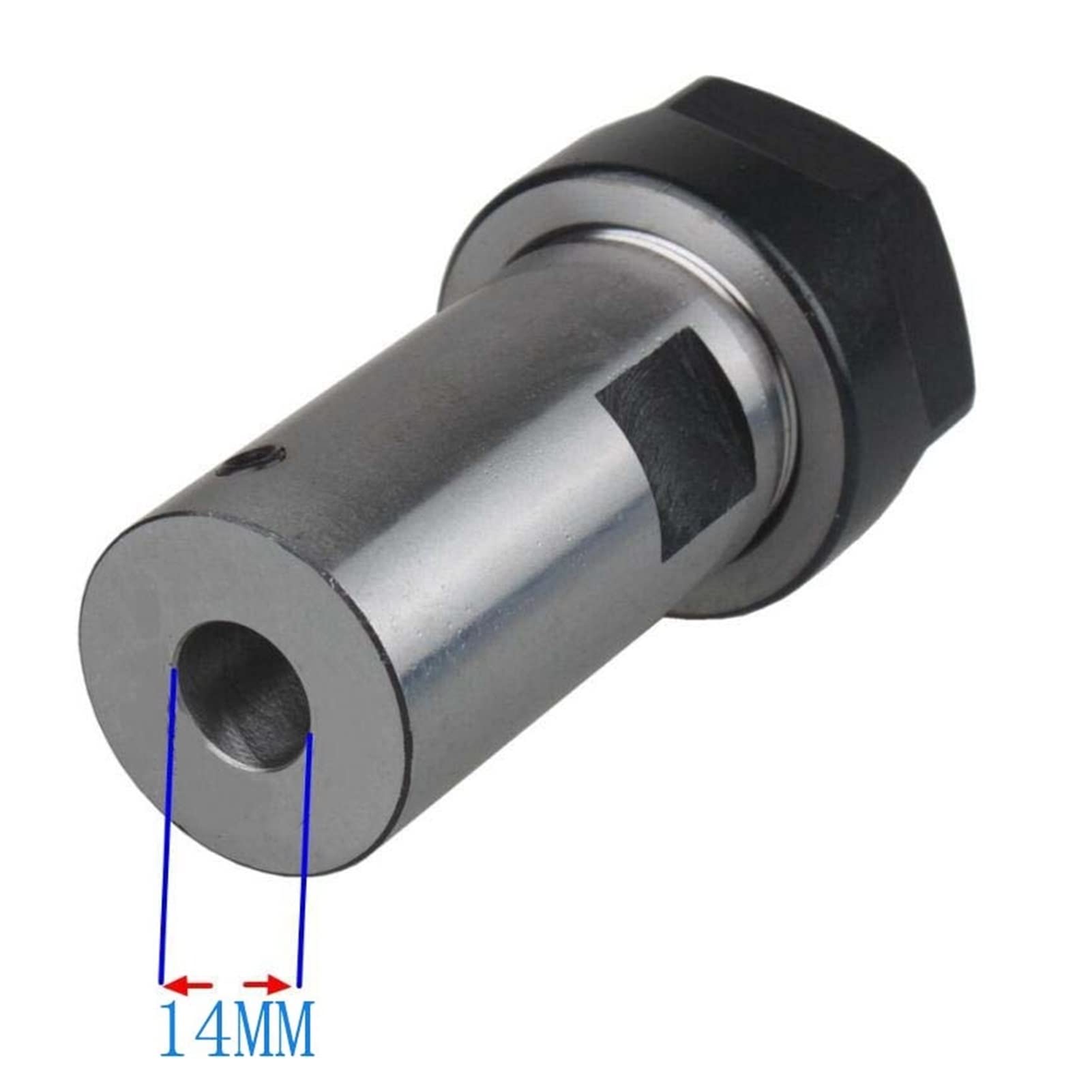 Spindelmotor, Spindelmotor -Klemmstange C25 ER20A 8mm 10 mm 12 mm 14 mm 16mm Wellenmotor verlängerte Klemmmesser -Gravurmaschinenbohrer -Set(ER20 aperture 14MM)