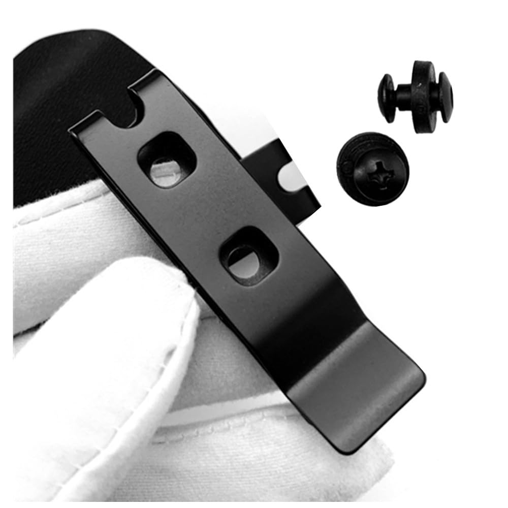 K Guaina Clip Vita, Fodero Coltello Con Clip Posteriore, Accessori Per Zaino Cintura Vita Nero