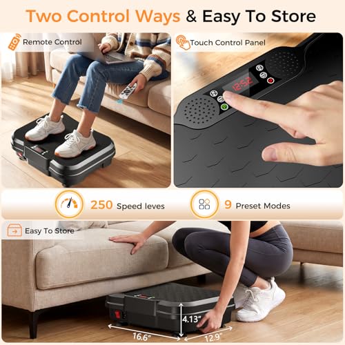 Trekora Vibration Plate Exercise Machine, Curved Vibration Plate for Lymphatic Drainage We - image 7