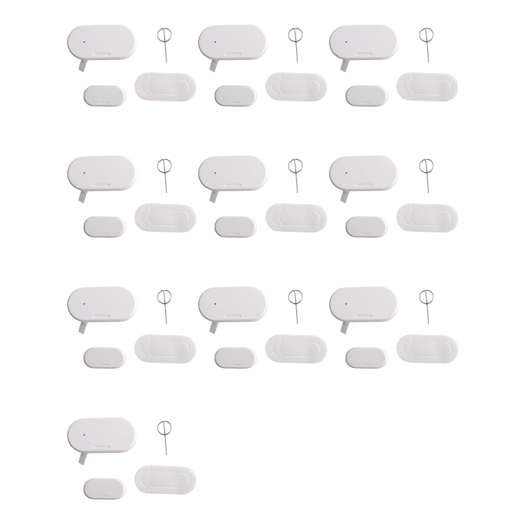 Jnchdghwa White Tuya Zigbee 3.0 Smart Contact Detectors Security Gate Door Window Sensor Transducer Smart Life Home(10Pcs)