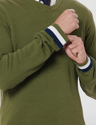 Image of Van Heusen Men's Luxury Sports Regular Fit Full Sleeve Crew Neck Sweater | Sophisticated Flair | Super Premium Fabric