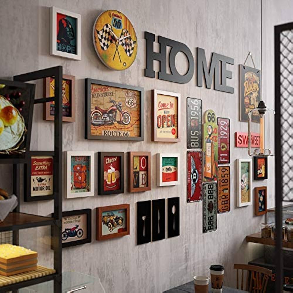 Amazon.co.jp: フォトウォールレトロインダストリアルスタイル