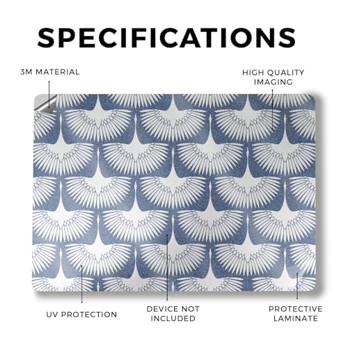 Image of Glossy Glitter Laptop Skin Compatible with Alienware M18 R2 (2024) - Feather Duster - Premium 3M Vinyl Protective Wrap Decal Cover - Easy to Apply | Crafted in The USA by MightySkins