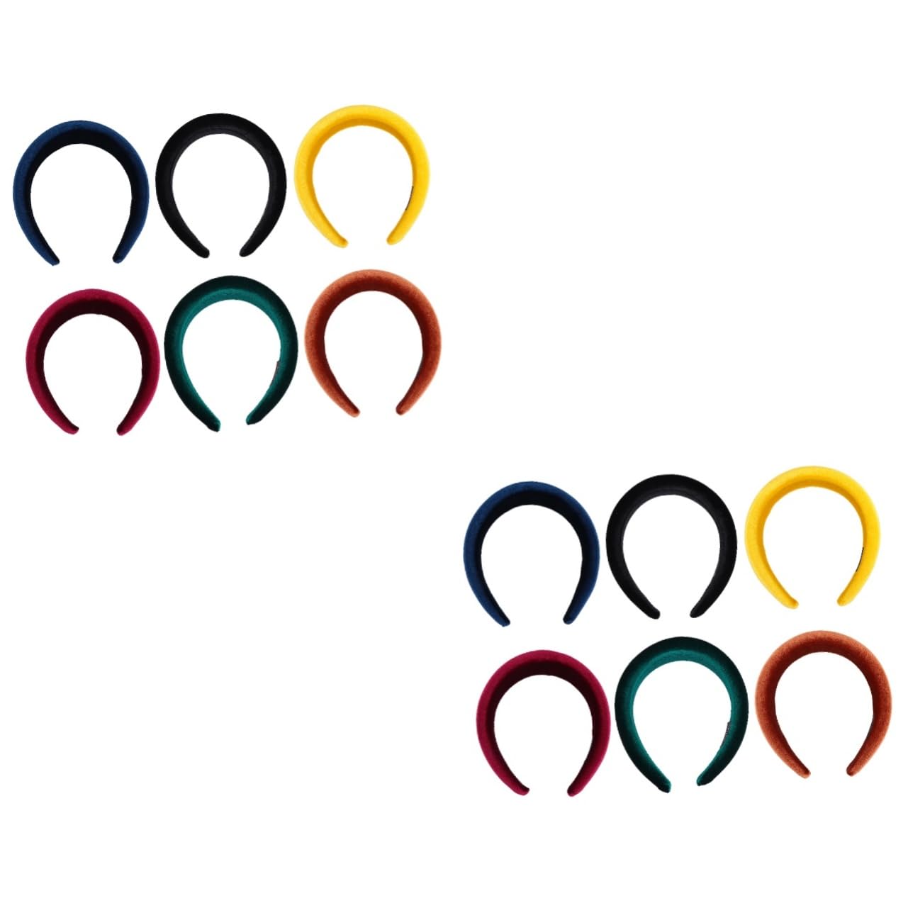 Housoutil 12pièces Bandeaux Épais Accessoires De Mode Élégants Pour Cheveux Confortable Pour Occasions Spéciales
