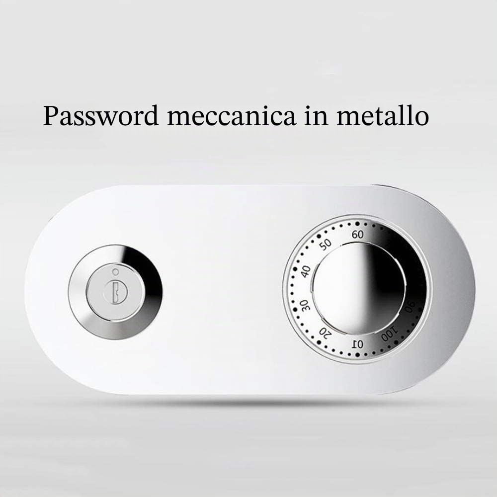 Casseforti con serratura a combinazione Cassaforte meccanica di deposito 25cm Armadietto portachiavi ignifugo Mini cassaforte da letto Ufficio Portagioie Cassaforte di deposito,C