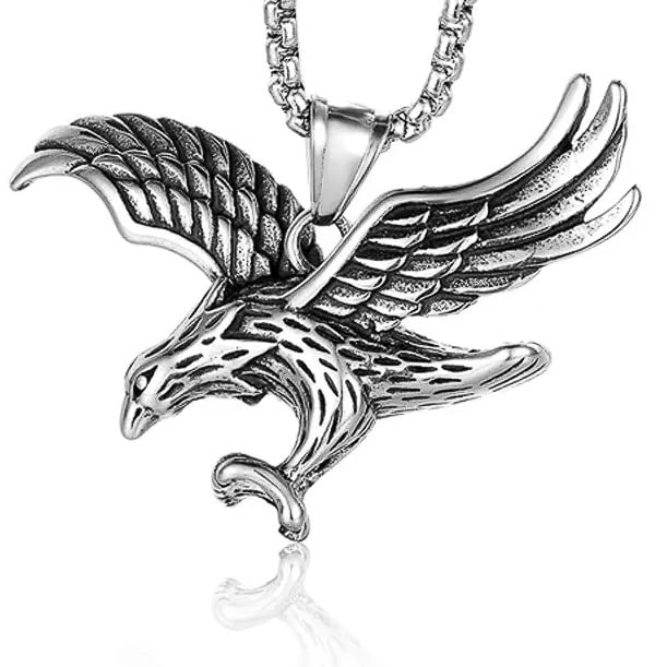 See full amazon price history chart for THE MEN THING EAGLE-SHARP - Alloy Pendant with Pure Stainless Steel 24inch Round Body Chain, European trending Style for Men & Boy THE MEN THING EAGLE-SHARP - Alloy Pendant with Pure Stainless Steel 24inch Round Body Chain, European trending Style for Men & Boy (B0B6G4QWHJ) Amazon Price History, Amazon Price Tracker