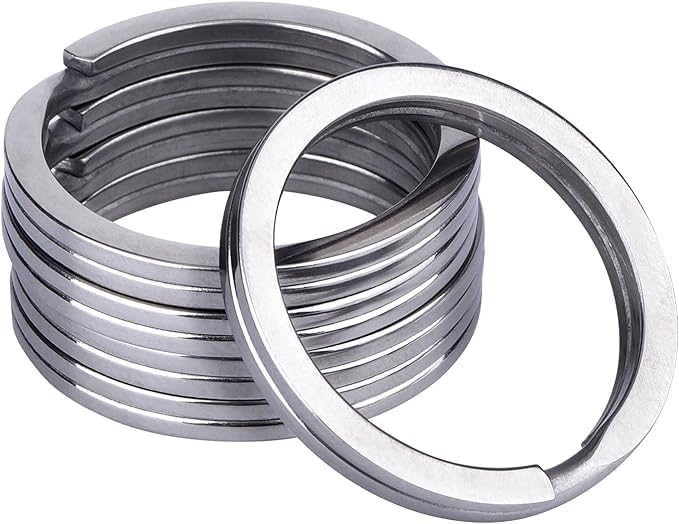 5 Packs Titanium Key Rings Split Rings, Split Keyrings for Home Car ...