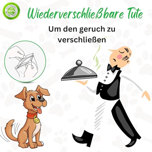 ARTISAN GIFT CO Ochsenziemer für Hunde - 100% Trockenfleisch Hundeleckerlis, geeignet für die Barf-Diät - (60 g, Bullensticks 15cm.)