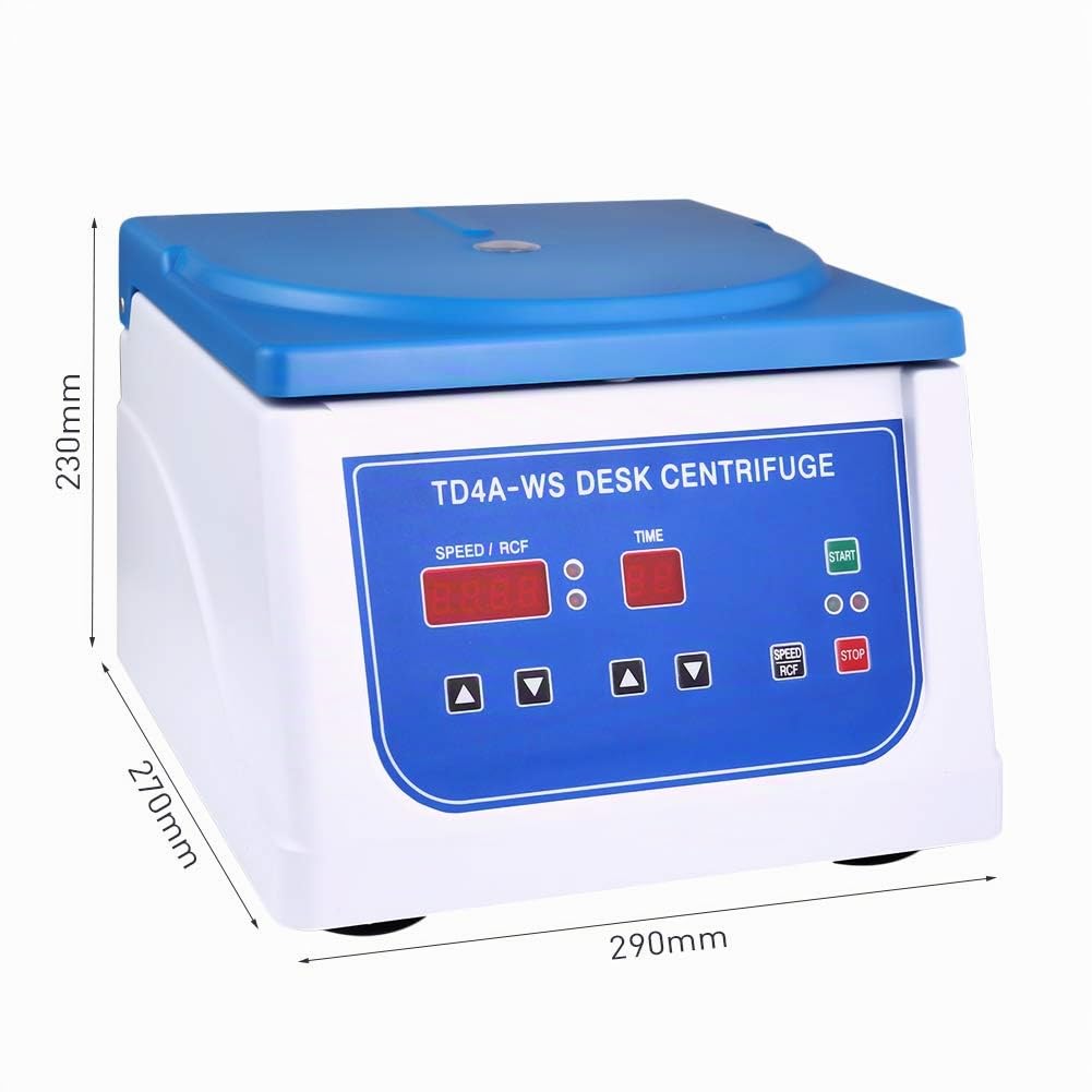 InLoveArts Centrifuga da Laboratorio, Centrifuga PRP con display digitale, regolabile da 500~4000 RPM, per provette da 12 15 ml
