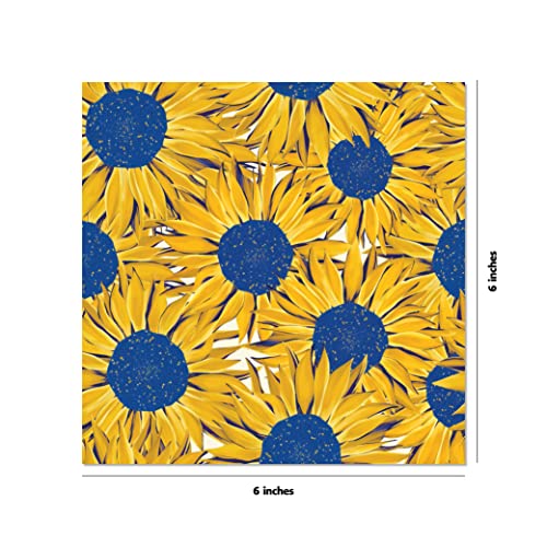 Origami Paper 100 Sheets Sunflower Patterns 6 (15 CM): Peace Cranes for Ukraine - Tuttle Origami Pap