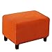 Fällbart stretch-ottomanskt lock, mjukt avtagbart fotpallskydd med elastisk botten Tvättbar maskin tvättbart ottomansk överdrag Slipcover-large-D