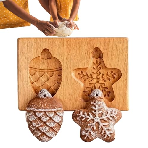 Mussels De Galletas: Moldes De Madera En 3D, Moldes De Galletas Realistas, Pasteles Que Es Un Tamaño Práctico Reutilizable Con Acabado Artesanal, Celebración De La Cocina De Boda Celebricación De Past
