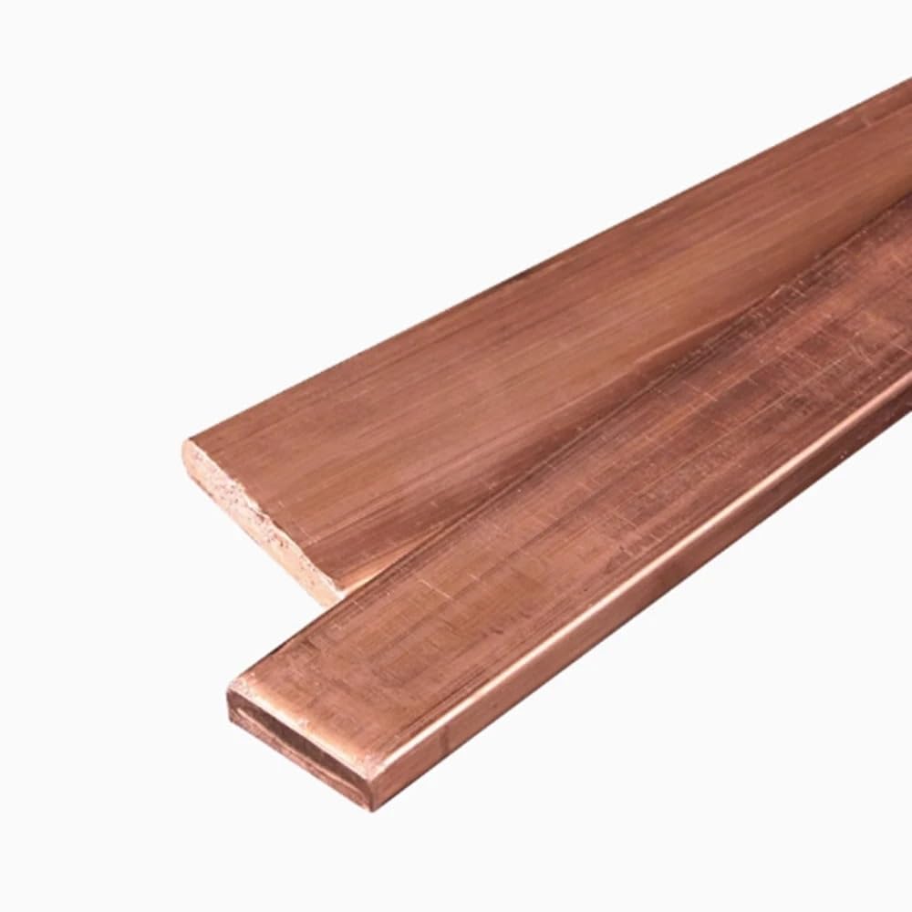 Flaches violettes Kupferblech, T2-Kupfer-Flachstreifen, 1–2 mm dick, 10 mm breit, 250 mm/10 Zoll for CNC-Stanzen und Biegen(2mm)
