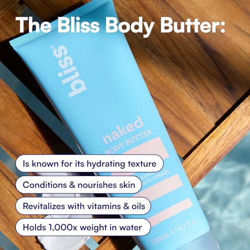 Image of Bliss Naked Unscented Body Butter Moisturizer Cream - 6.7 Oz - Sulfate-Free