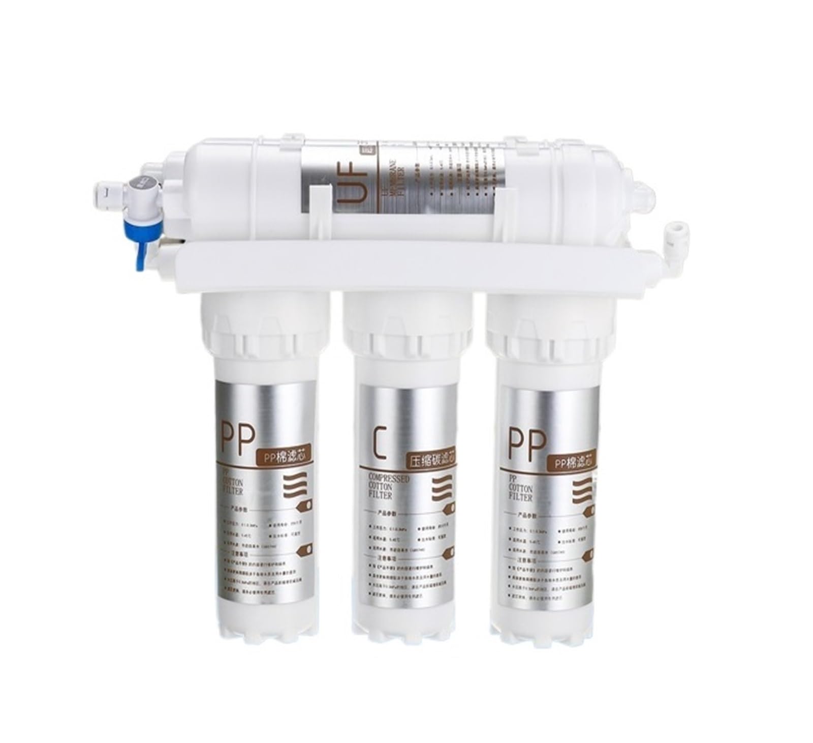 Qlnzagvfrde One Color Under Sink Water Filter, Type 3+2 Ultrafiltration Direct Drinking Water Filtration System For Household Kitchen Tap Water Filter Kit