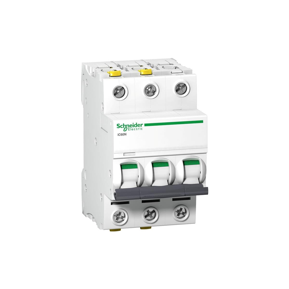 Schneider Electric Leitungsschutzschalter Acti9 iC60N, 3-polig, 6A, B-Charakteristik, 6kA, 10kA, Artikelnummer A9F03306
