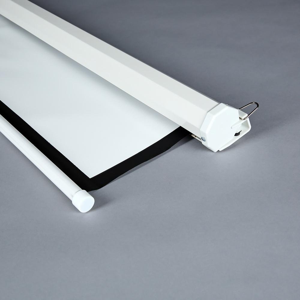 Melko Schermo a rullo per proiettore, 178 x 178 cm, 99 pollici, 16:9, 4:3, home cinema | Autoavvolgente con blocco continuo, montaggio a parete e a soffitto, retro opaco, fattore di guadagno 1,0, HDTV